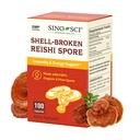 Shell-Broken Reishi Mushroom Spore Supplement, Support Immune, Liver Health & Energy Booster, 100 Caps (1 Bottle)