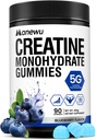 Creatine Monohydrate Gummies, 5g Creatine Dose, 99.9% Pure Creatine for Men & Women, Lab Verified, Sugar Free & Vegan, Supports Muscle Strength, Recovery & Stamina, Blueberry Flavor, 90 Count