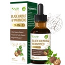 Black Walnut Wormwood Drops, 3-in-1 Herbal Gut Cleanse & Intestinal Health Support with Neem Extract for Digestive Detox, Fast Absorption Alcohol-Free Liquid Tincture, 2 fl oz