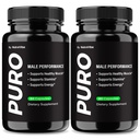 (2 Pack) Puro Capsules – Natural Testo Support with Premium Formula for Lasting Energy, Stamina & Performance | Poro Easy-to-Take Daily Pills, Official (120 Capsules)