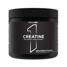 Rule 1 Proteins Creatine Powder, Unflavored, 30 Servings | Pure Micronized Creatine Monohydrate for High-Intensity Exercise and Lean Body Mass Support, Flavored and Unflavored