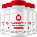 Glucovate Capsules, Glucovate Blood Support Supplement Pills - Maximum Strength, All Natural Healthy Circulation & Stable Levels, Advanced Formula Gluco vate Health Support Reviews (5 Pack)
