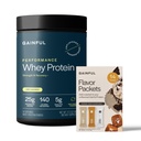 Gainful Performance Whey Protein Powder & Sweet Treat Flavor Bundle, 25g Protein, Supports Muscle Growth, Recovery, and Endurance, No Artificial Ingredients, 14 Servings + 14 Flavor Sticks