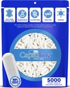 Capsuline Coloré Taille 0 Capsules de gélatine vides Blanc/Blanc 5000 Nombre ,Fabriqué en Amérique du Nord et du Sud ,Kosher & Halal Certifié , sans gluten