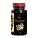CHIA Seed Extract Oil - Plant-Based Omega-3 and Vegan Protein, Natural Raw Black Chia Seeds, Chia Seed (Salvia Hispanica), Immune Support - 1 Bottle 60 Capsules