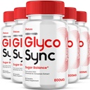 (5 Pack) Glyco Sync Blood Balance Capsules, GlycoSync Glycogen Support Supplement Pills, Glucosyn Joint Restore Formula Glicosync Maximum Strength Advanced Syn Premium Pressure Reviews (300 Capsules)