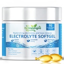 Electrolyted Capsules w. 1000mg Sodium (Himalayan Pink Salt) Mag -nesium Potassium Chloride Calcium & Trace Mineral - Unflavored Salt Pills for Hydration, Keto & Fasting Support 90 Softgels