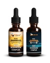 Rise + Rest Mushroom Complex Liquid Drops Bundle - Lion’s Mane, Cordyceps for Morning Routine & Reishi Mushroom Extract Blend for Evening Routine - AM & PM Dual Extract Supplements, 2x2oz