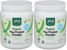 365 by Whole Foods Market, Organic Pea Protein, 16 Ounce (Pack of 2)