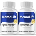 Memolift Capsules, Official MemoLift Supplement for Brain Health & Memory Support - Maximum Strength, Advanced Formula Nootropic Pills, All Natural Memo Lift Health Support Reviews (2 Pack)
