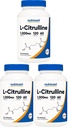 Nutricost L-Citrulline 500mg, 120 Capsules - Gluten Free, Non-GMO, 1000mg Per Serving (60 Serv) (Pack of 3)