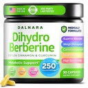 Dihydroberberine Extract, 250 mg GlucoVantage | DHB Supplement, Dihydroberberine Capsules, Berberine DHB, Metabolic Wellness, Balanced Energy, Dihydroberberine with Ceylon Cinnamon, Non-GMO, 30 Count