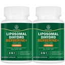 Dihydroberberine Supplement 1600MG Super Berberine and Dihydroberberine with Cinnamon 8 in 1 Supplement 120 Capsules