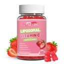 Liposomal Vitamin C Gummies 1000mg – Advanced Absorption Immune Support with Zinc, Iron, Elderberry – Antioxidant for Collagen Synthesis & Skin Health – Sugar-Free, Vegan, Non-GMO, 60 Count