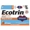Ecotrin Safety Coated Aspirin Pain Reliever Tablets, Low Strength, NSAID 81mg, 150 ct (Pack of 1)