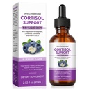 Cortisol Supplements for Women & Men, Cortisol Reducer 10 In 1 Cortisol Detox Liquid Drops with Magnesium, Ashwagandha, L-Theanine Liquid Drops, Hormone Balanced,Promotes Mood & Mental Clarity 2 Fl.Oz