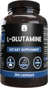 INGRÉDIENTS ORIGINAUX DE PURE L-glutamine (365 Capsules) Pas de magnésium ou de poudres de riz, toujours pures, vérifiées en laboratoire