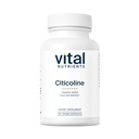 Vital Nutrients - Citicoline - Mental Focus and Attention - 60 Vegetarian Capsules per Bottle - 250 mg