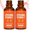 Liposomal Vitamin C Liquid – High Absorption Immune Support & Antioxidant Boost | Advanced Liposomal Delivery, Non-GMO, Vegan-Friendly Vitamin C Supplement, 4 Fl Oz