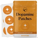 Dopamine Patches | Mood & Positivity | with Lion’s Mane, Rhodiola Rosea, Ginkgo Biloba, 5-HTP | Dopamine & Serotonin Balance for Women and Men | 30 Days Supply
