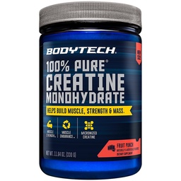 BodyTech Creatine Monohydrate Powder a Micronized a Fruit Punch (11.64 Oz./55 Servings)