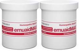 emuaid EMUAIDMAX Eczema Ointment, Maximum Strength Soothing Relief for Eczema, Psoriasis, Athlete’s Foot, Jock Itch, Rashes, Itchy, Dry, Irritated Skin and Minor Skin Irritations, 16oz (Pack of 2)