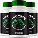 Testorex Capsules, Official Testorex Supplement Pills - Maximum Strength, All Natural Formula for Energy, Stamina and Performance, Premium Testo-Rex Health Support Reviews (3 Pack)