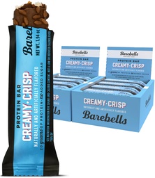 Barebells Protein Snacks Bars Creamy Crisp - 12 Count, 1.9oz Bars 55g of High Protein - Chocolate Protein Bar with 1g of Total Sugars - Perfect on The Go Protein Snack & Breakfast Bars, 2 pack