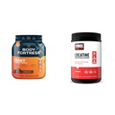 Body Fortress 100% Whey Premium Protein Powder Chocolate 1.78lbs & Force Factor Creatine Monohydrate for Muscle Gain Strength Faster Recovery 60 Servings