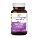 Pure Essence Longevity for Women Over 40 Multivitamin - Vitamins with Superfoods, Whole Foods, Minerals, Antioxidants and Immune Support - 90 Tablets