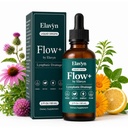 Flow+ by Elavyn - Elavyn Lymphatic Drainage Drops, 6-in-1 Plant-Based Botanical Blend, Herbal Lymph Cleanse Supplement with Burdock Root, for Everyday Balance, 2 Fl Oz (1pc)