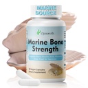 Marine Calcium Bone Density & Strength Supplement, Maximum Absorption Pearl & Icelandic Marine Algae Calcium - with Magnesium, Vitamin D3+K2, Organic 70+ Ocean Minerals for Bone Health,45 Days Supply