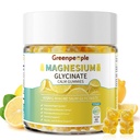 GREENPEOPLE Magnesium Glycinate Gummies 400mg - Sugar Free Magnesium Supplement with Magnesio Citrate, Vitamin D, and B6 for Calm Support & Sleep for Adults - High Absorption - Lemon Gummies