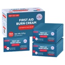 First Aid Burn Cream Packets Box of 144, Burn Ointment with Lidocaine and Benzalkonium Chloride for Minor Scrapes, Cuts, and Skin Irritations, Home and Medical Skincare