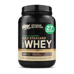 Optimum Nutrition Gold Standard 100% Whey Protein Powder, Naturally Flavored Chocolate, 27 Servings (Packaging May Vary)