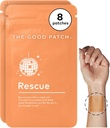 The Good Patch Rescue Recovery Patch, Natural Patch with DHM, Vitamin B1, and Green Tea, Plant-Powered Wearable Wellness, Support After a Night Out (8 Total Patches)