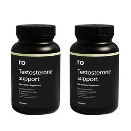 Ro Testosterone Support for Men | Daily Nutritional Supplement with Ashwagandha to Support Healthy Testosterone Levels and Magnesium to Promote Muscular Health | 2-Pack (240 Tablets)