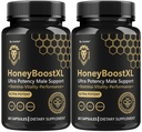 (2 Pack) Honey Boost XL Capsules - Official HoneyBoost XL Advanced Premium Supplement for Men Support - Maximum Strength, Natural HoneyBoostXL for Overall Health & Wellness, 120 Capsules for 2 Months