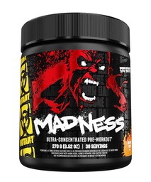 Mutant Madness | Pre Workout Powder Supplement Performance and Pump Blend Includes L-Citrulline, Beta-Alanine, Taurine, L-Tyrosine | 30 Serving |Orange Rush