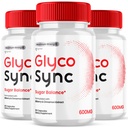 (3 Pack) Glyco Sync Capsules, Official Glyco Sync Balance Pills with All Natural Ingredients, Advanced Formula GlycoSync Joint Health and Wellness Support Max Strength for Men & Women (180 Capsules)