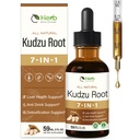 Kudzu Root Extract Drops, 7-in-1 Herbal Liquid for Liver Health & Detox Support, Post-Drinking Wellness w/Milk Thistle Hovenia Dulcis. High Absorption Supplement. 2oz