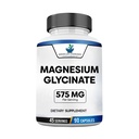 American Standard Supplements Magnesium Glycinate 575mg per Serving, 90 Veggie Capsules, Magnesium Supplement for Bone & Muscle Health, Chelated for Maximum Absorption