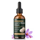 Ultra-Concentrated Lion's Mane & Reishi Mushroom Liquid Supplement with Vitamin B12 - Dual Mushroom Elixir for Focus, Energy & Cognitive Support - Vegan, 2 FL OZd