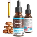Grama Wellness USDA Organic Lion’s Mane Liquid Drops – Lions Mane Mushroom Tincture Extract for Focus, Memory & Mood – Alcohol-Free Lion’s Mane Supplement, Fruiting Body, Vegan, Non-GMO, 1 fl oz