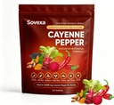 Sovexa Capsaicina Activa Softgels – with Grape Seed, Hawthorn, Beetroot, Turmeric, Berberine & Cinnamon – Non-GMO, Gluten-Free, 120 Softgels (60-Day Supply)
