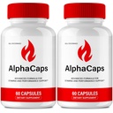 AlphaCaps Supplement Capsules, Official AlphaCaps Advanced Pills - Maximum Strength, All Natural Formula for Energy, Stamina and Performance, Premium Alpha Caps Health Support Reviews (2 Pack)