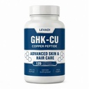 GHK-Cu Copper Peptide Supplement, 120 Vegan Capsules, Daily Wellness Formula