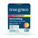 True Grace ElectroMag - 16 Stick Packs (Variety Pack) - Electrolyte Powder for Rapid Hydration - Sodium, Potassium, Magnesium & Cordyceps - Zero Sugar & Carbs - Non-GMO - 16 Total Servings