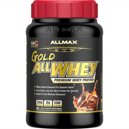 ALLMAX Gold ALLWHEY Whey Protein Powder, Chocolate, 2 lb, 24g Protein Per Scoop, High Protein for Muscle Recovery, Lean Muscle Growth & Post Workout Nutrition, Gluten Free, 30 Servings