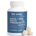 Vital Sinus Relief Dental + Oral Health Chewables – Probiotics, Xylitol & Hydroxyapatite for Fresh Breath & Oral Microbiome Support